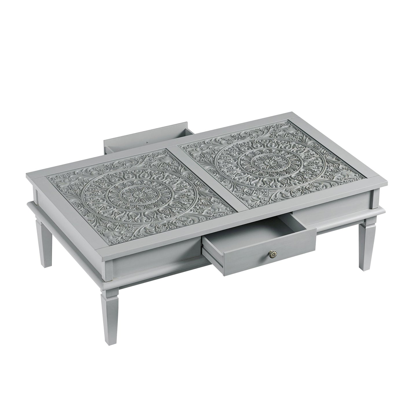 Chantilly Mid Grey Coffee Table with Drawers
