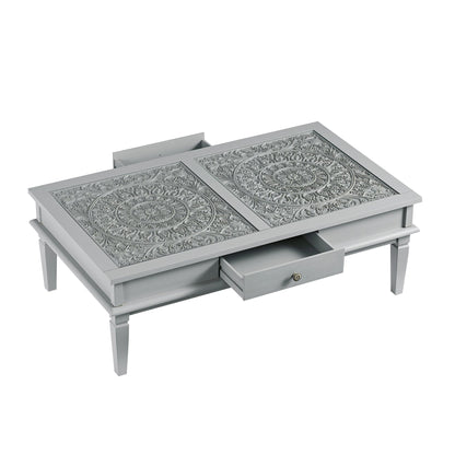 Chantilly Mid Grey Coffee Table with Drawers