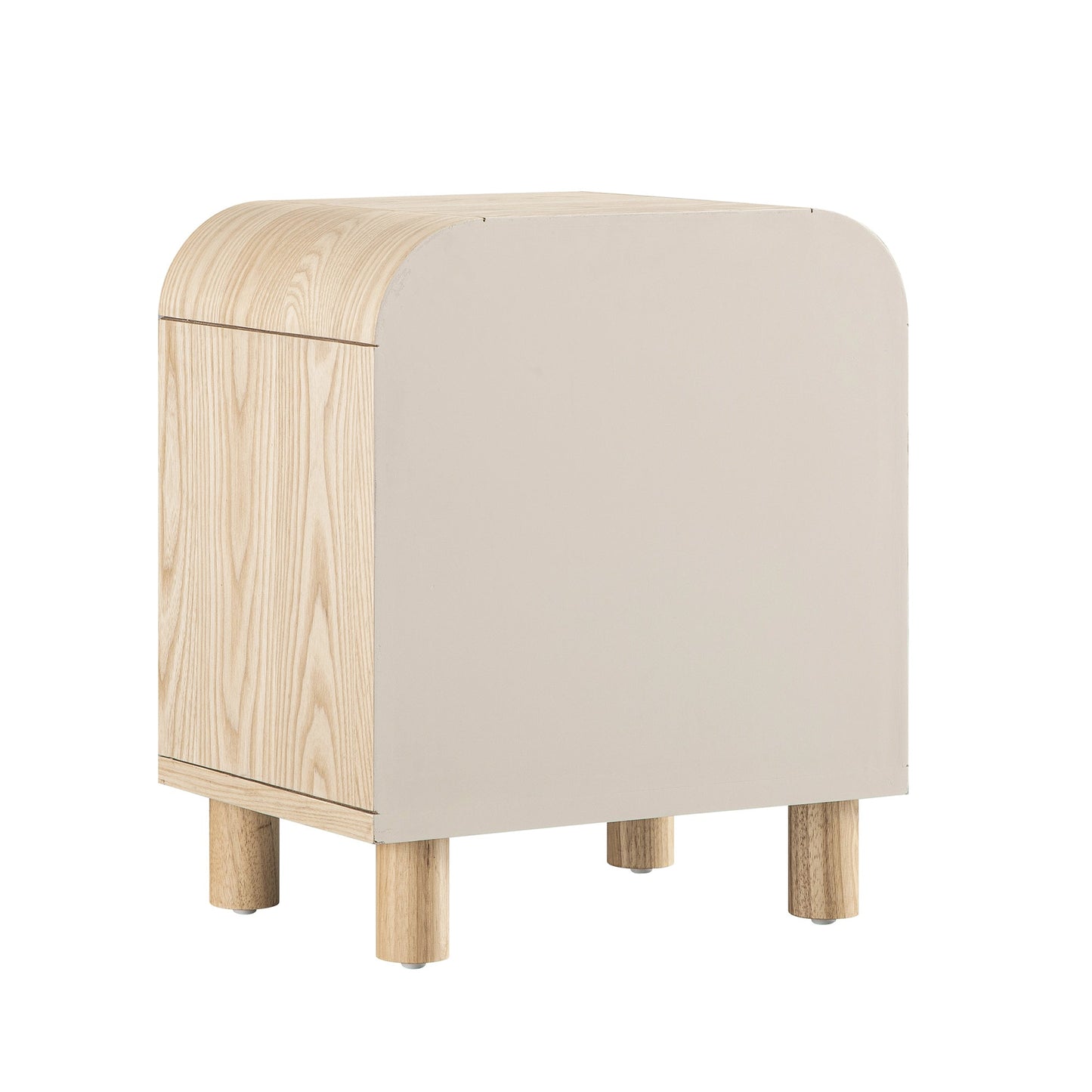 Maude 2 Drawer Bedside Table, Natural Ash