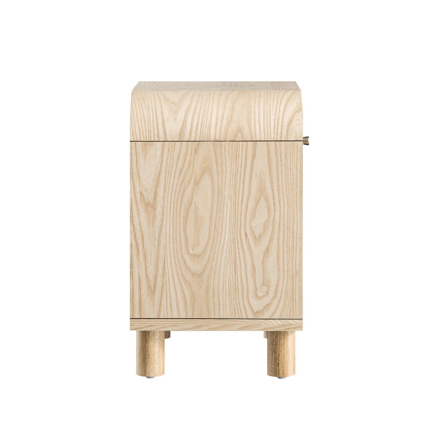 Maude 1 Drawer Bedside Table, Natural Ash with Raffia
