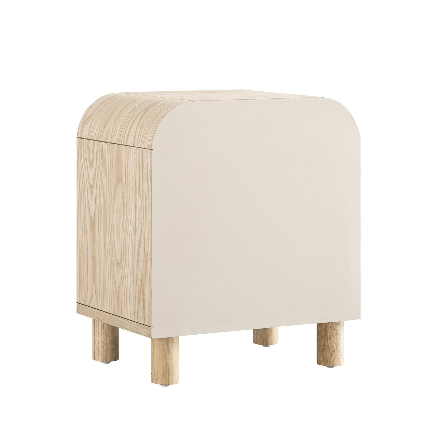 Maude 1 Drawer Bedside Table, Natural Ash