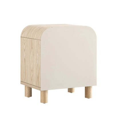 Maude 1 Drawer Bedside Table, Natural Ash