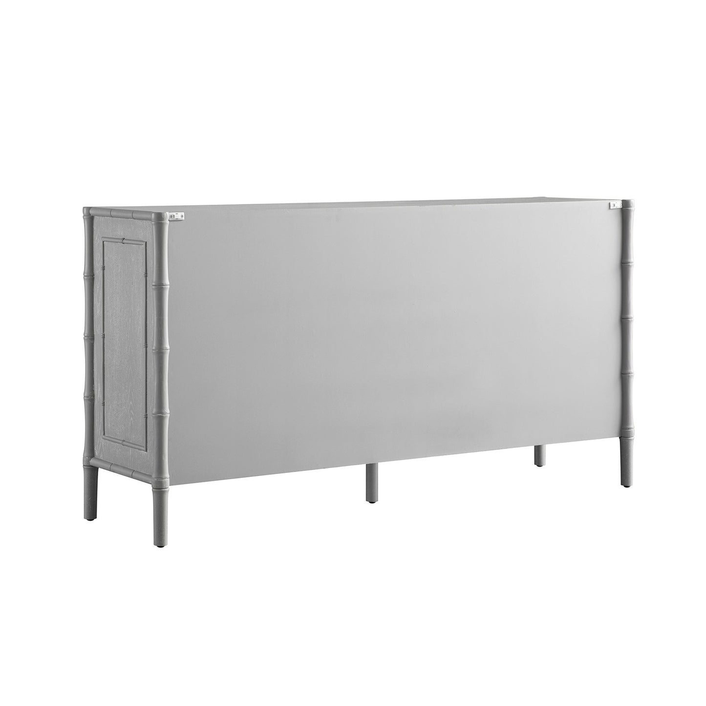 Elstowe Faux Bamboo Large Sideboard, Warm Grey