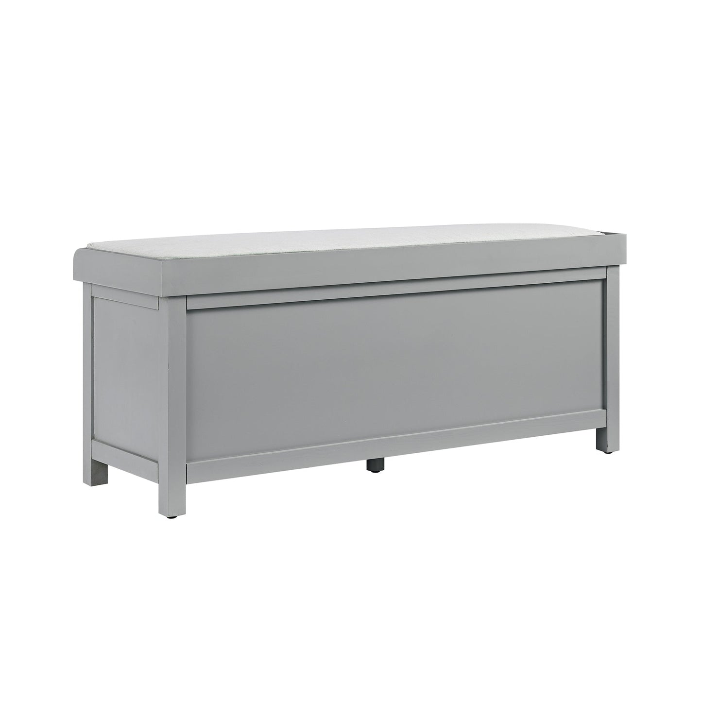 Chantilly Mid Grey Carved Storage Bench
