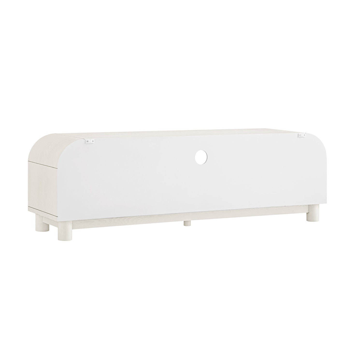 Maude TV Unit, Washed White Ash