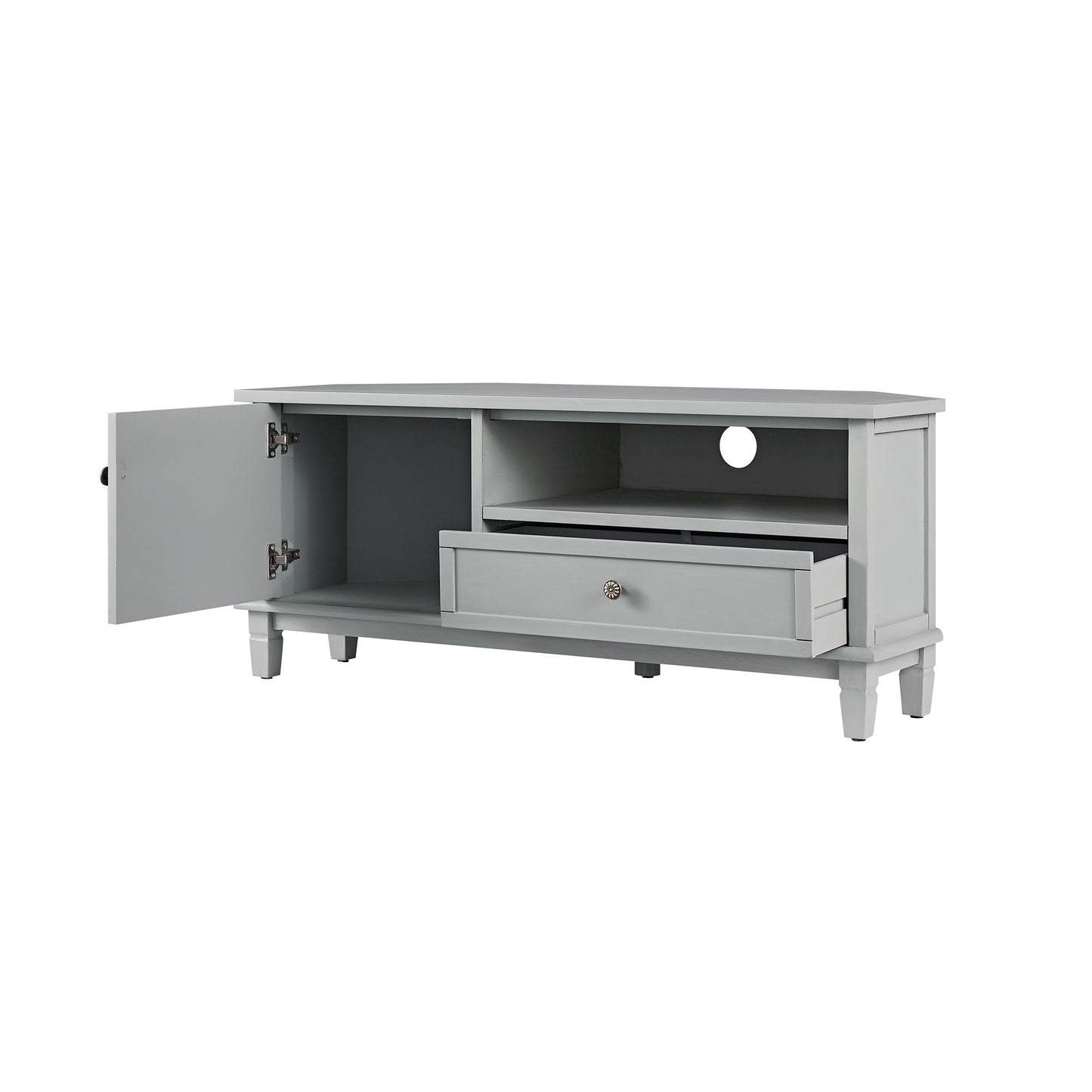 Chantilly Mid Grey Corner TV Unit