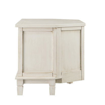 Chantilly Whitewashed Corner TV Unit