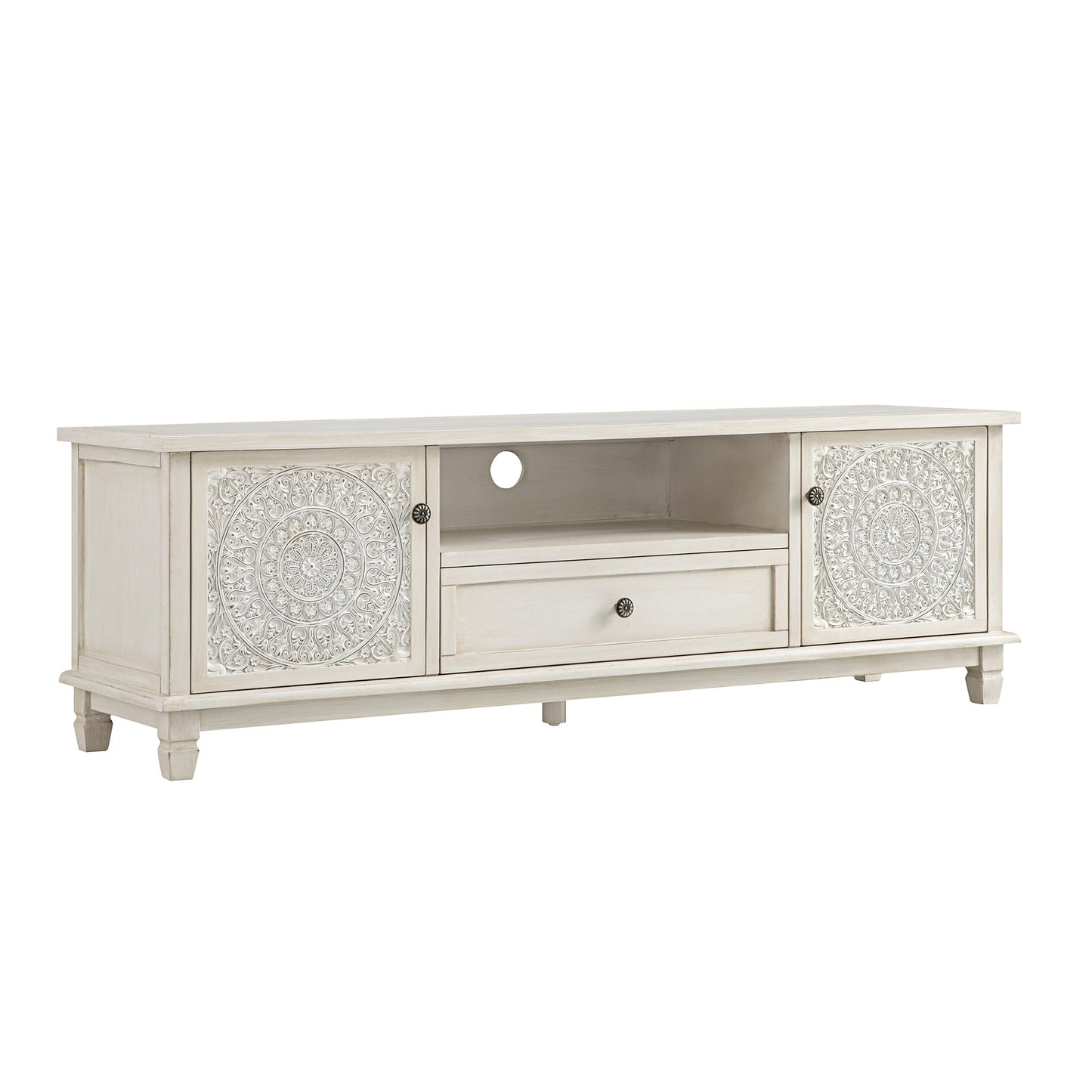 Chantilly Whitewashed 150cm Wide TV Unit