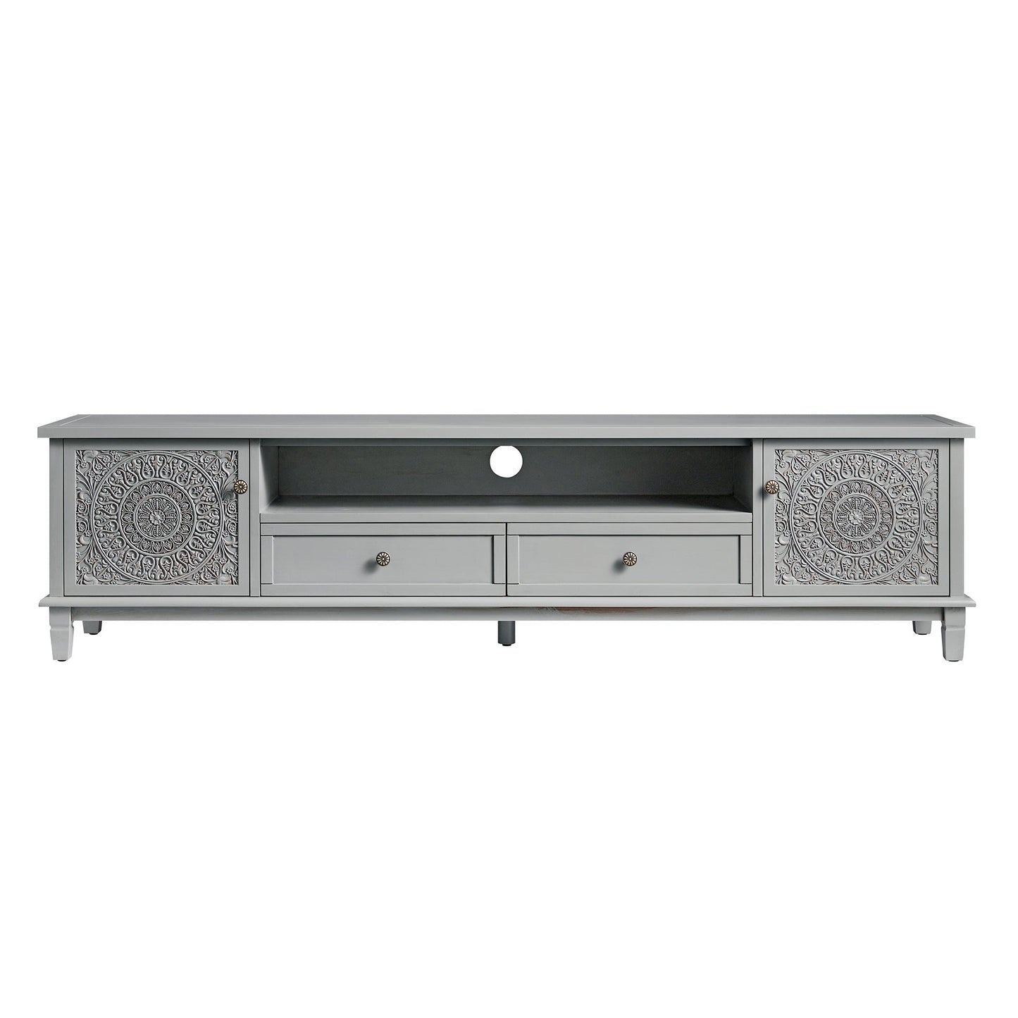 Chantilly Mid Grey 200cm Wide TV Unit
