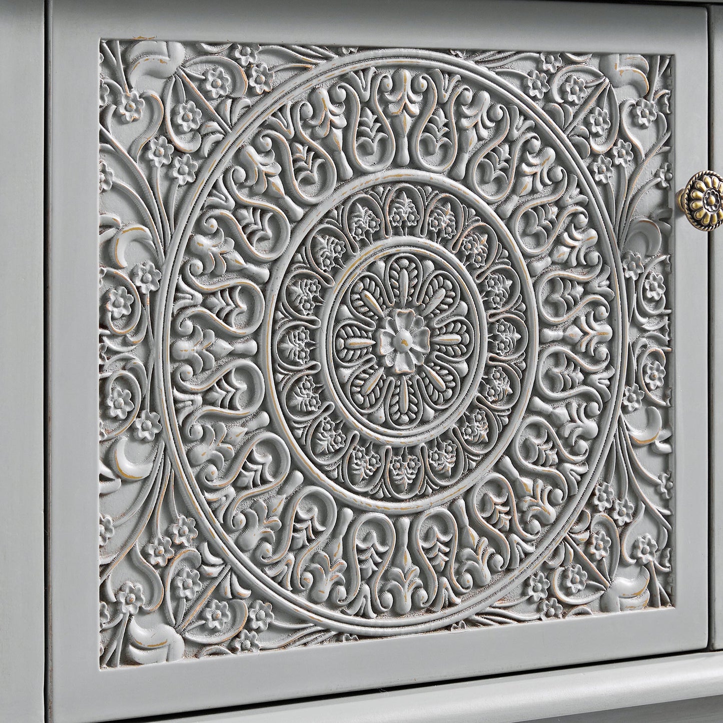 Chantilly Mid Grey 200cm Wide TV Unit