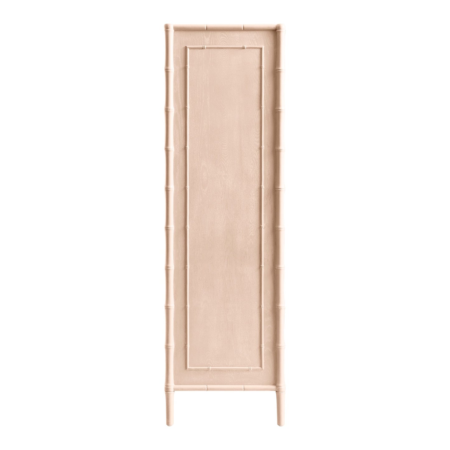 Elstowe Faux Bamboo Double Wardrobe, Nude Pink