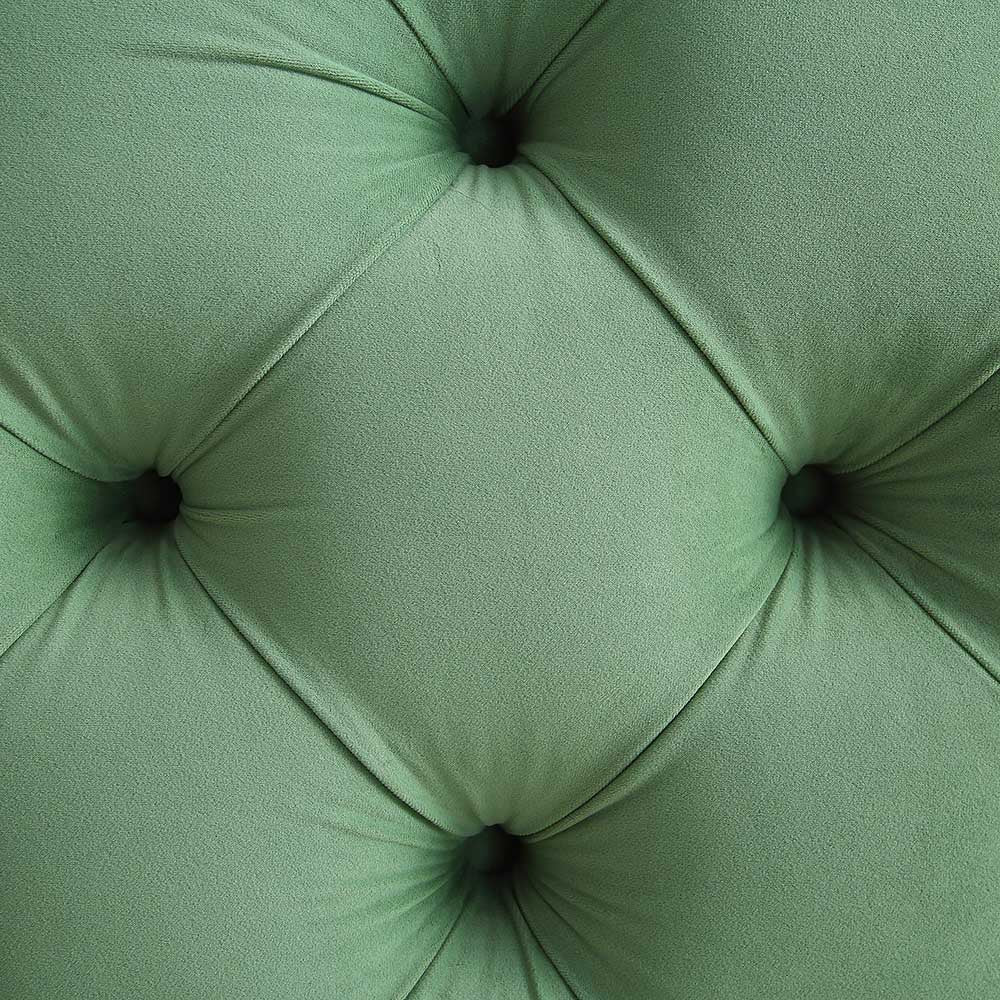 Leamington Deep-Buttoned Upholstered Bed, Meadow Green Velvet