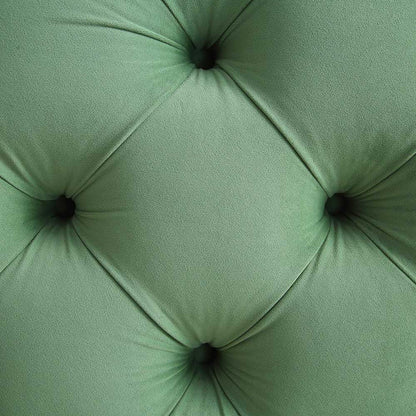 Leamington Deep-Buttoned Upholstered Bed, Meadow Green Velvet