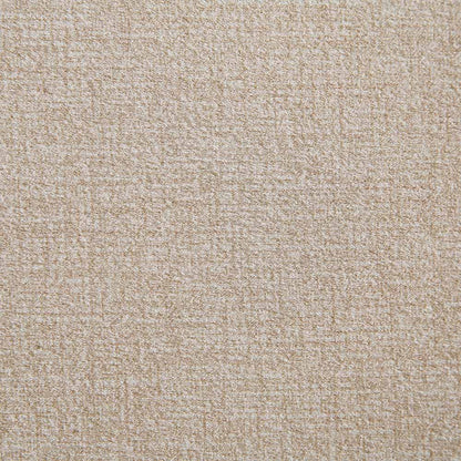 Elystan Oval Headboard Upholstered Bed, Warm Beige Fabric