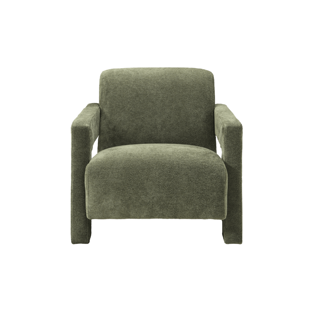 Apex Angular Armchair (Crib 5) - Soft Weave Olive