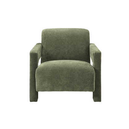 Apex Angular Armchair (Crib 5) - Soft Weave Olive