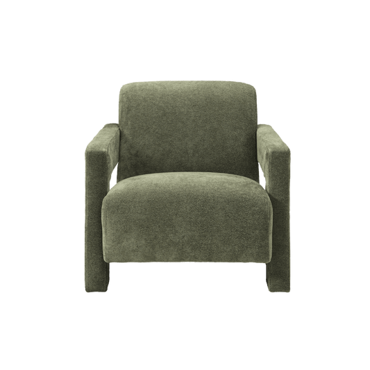 Apex Angular Armchair (Crib 5) - Soft Weave Olive