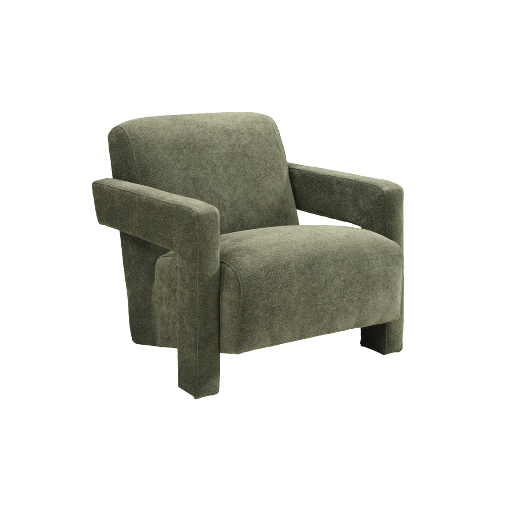 Apex Angular Armchair (Crib 5) - Soft Weave Olive