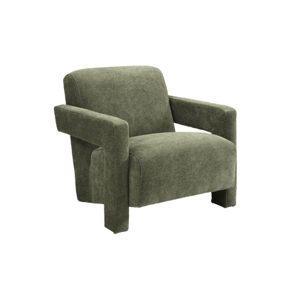 Apex Angular Armchair (Crib 5) - Soft Weave Olive