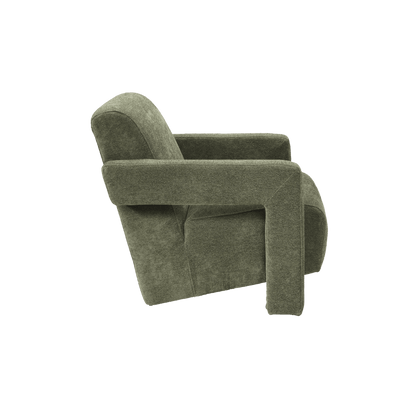 Apex Angular Armchair (Crib 5) - Soft Weave Olive
