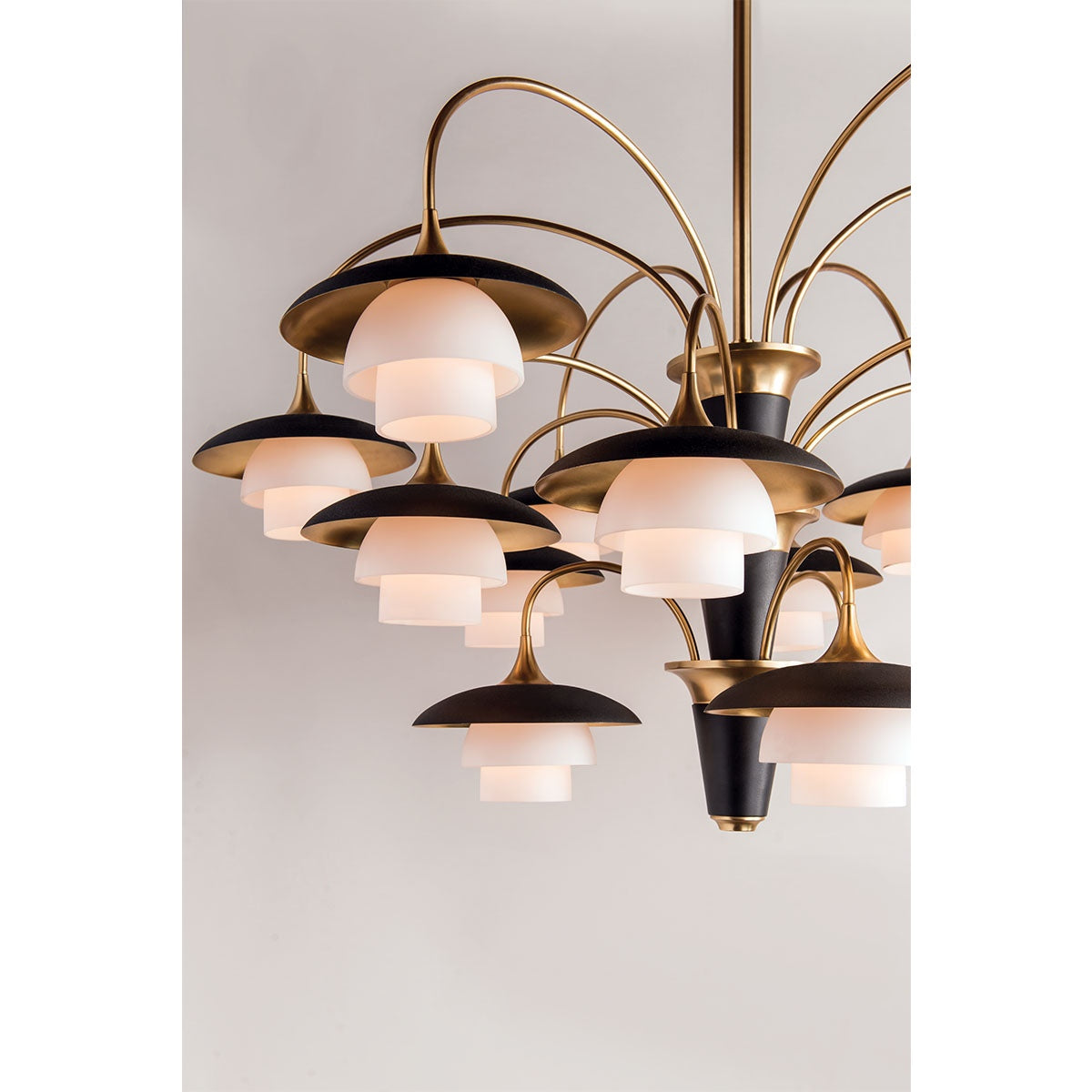 Barron Pendant Light - Aged Brass & Opal