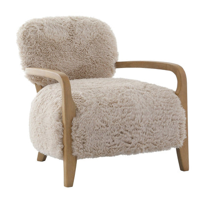 Baaab Faux Sheepskin Accent Chair