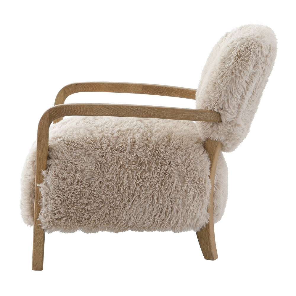 Baaab Faux Sheepskin Accent Chair