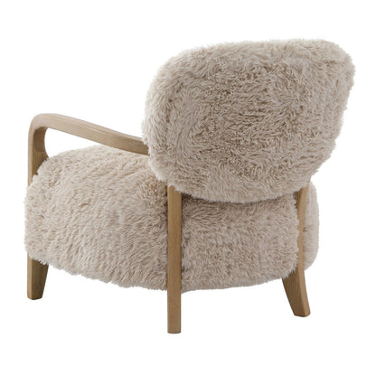 Baaab Faux Sheepskin Accent Chair