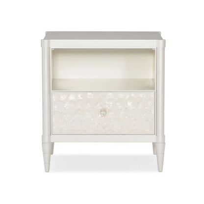 Classic White Cap Bedside Table