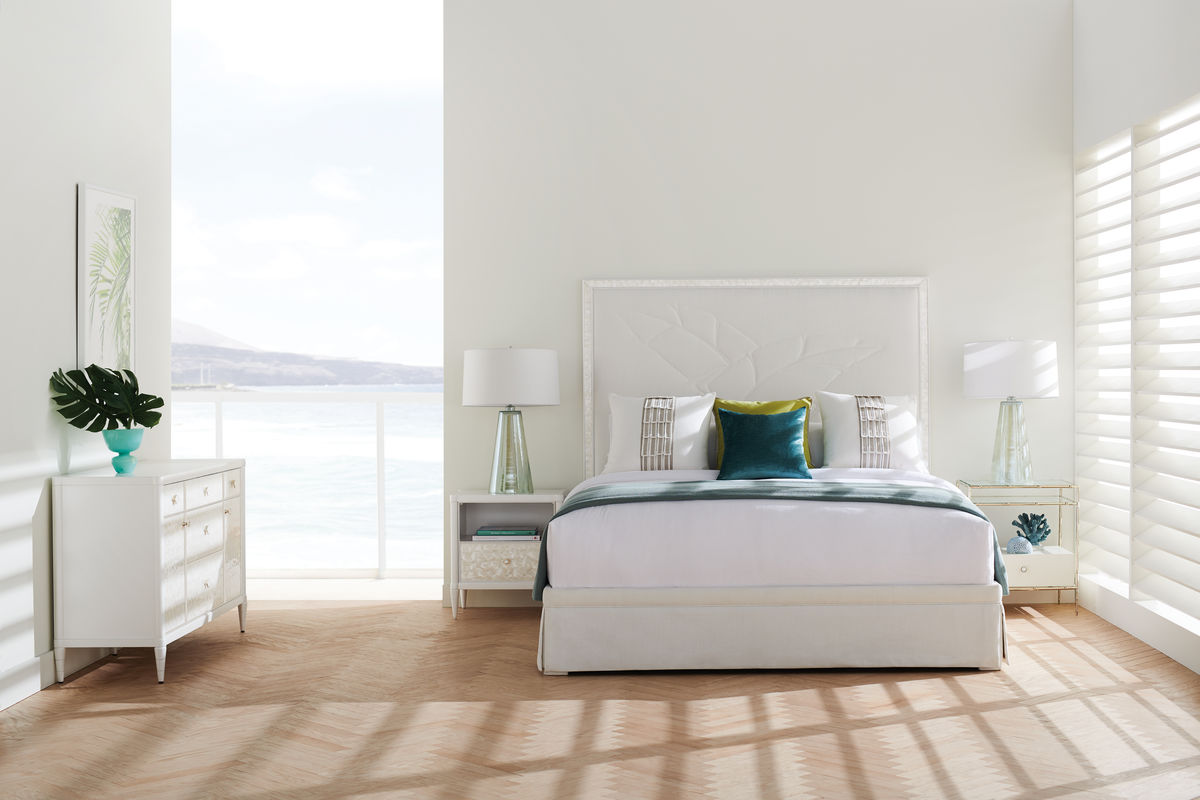 Classic White Cap Bedside Table