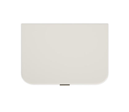 True Love 2 Drawer Small Bedside Table - Matte Pearl