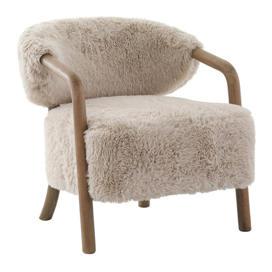 Cotswold Lion Faux Sheepskin Accent Chair