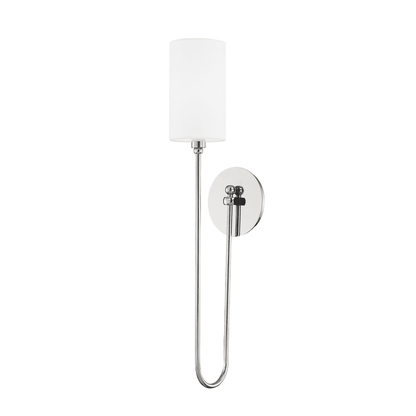 Harlem 1 Light Wall Sconce - Polished Nickel