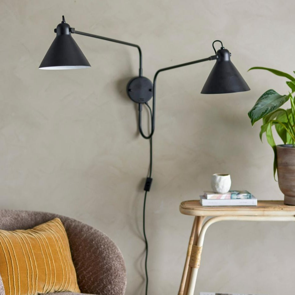 Felicity Wall Lamp - Black Metal