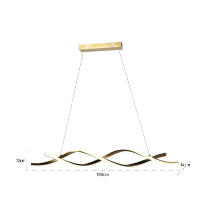 Lorine Chandelier - Brushed Gold