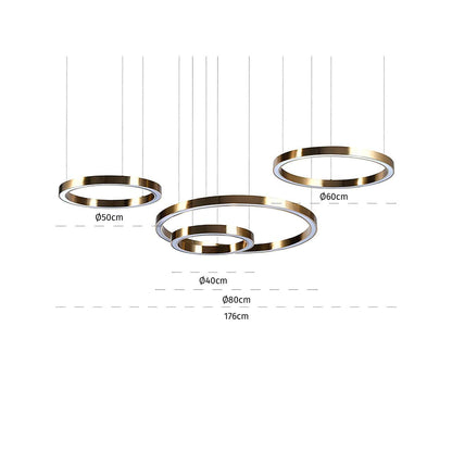 Lilou Chandelier - Brushed Gold