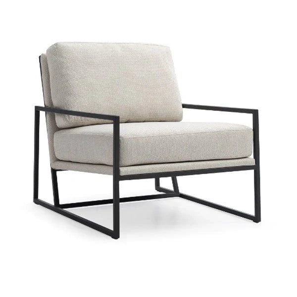 Newell Lounge Chair - Avery Velour Cream