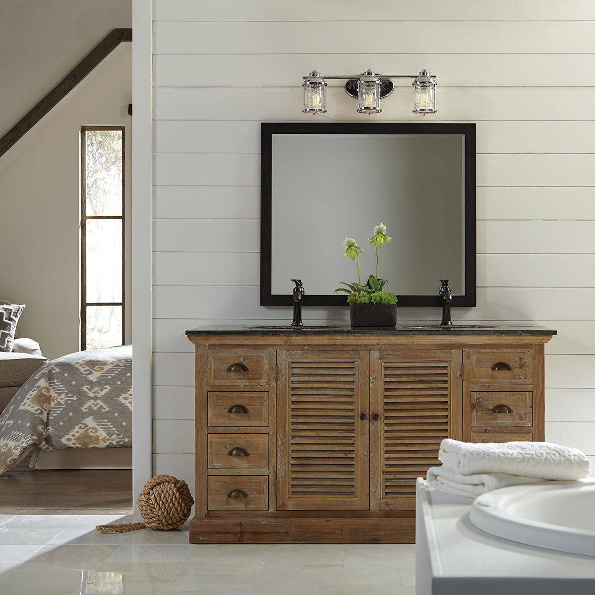 Ashland Bay 3 Light Wall Light - Polished Chrome