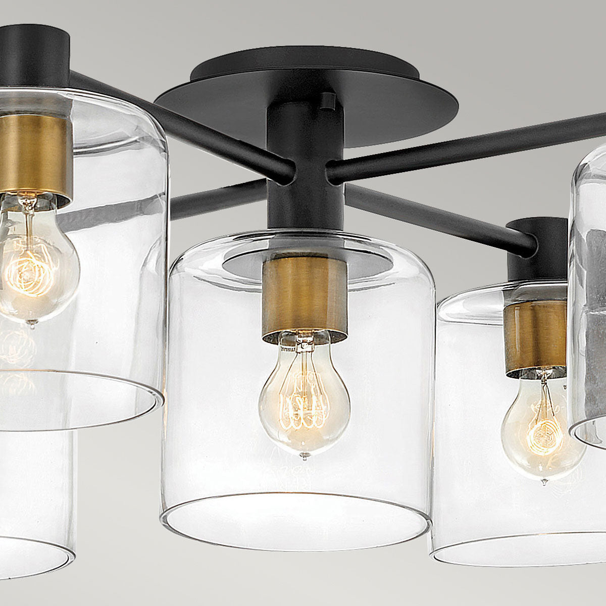 Axel 5 Light Semi-flush  - Black