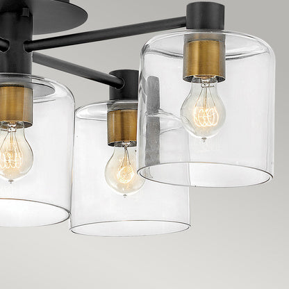 Axel 5 Light Semi-flush  - Black