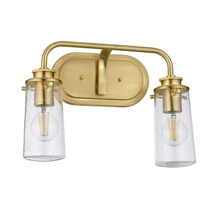 Braelyn 2 Light Wall Light - Brushed Brass