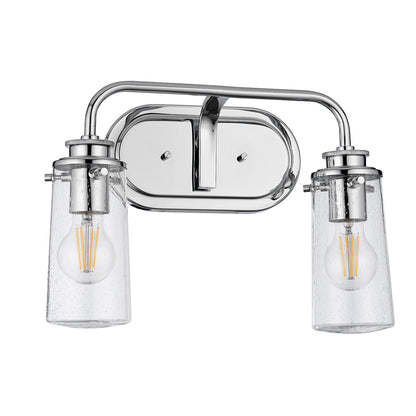 Braelyn 2 Light Wall Light - Polished Chrome