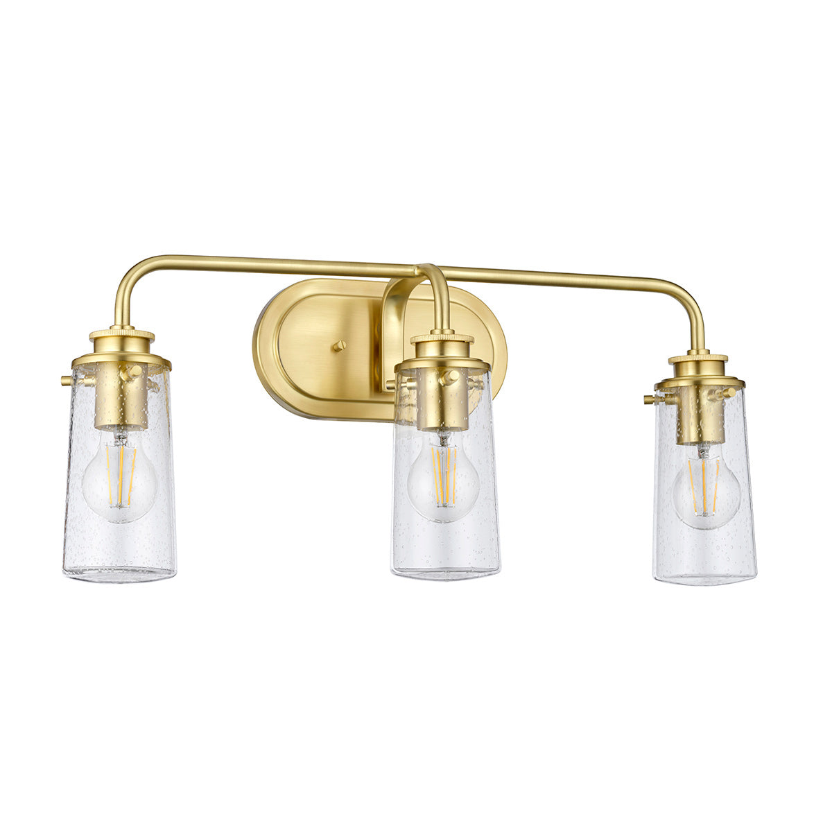 Braelyn 3 Light Wall Light - Brushed Brass