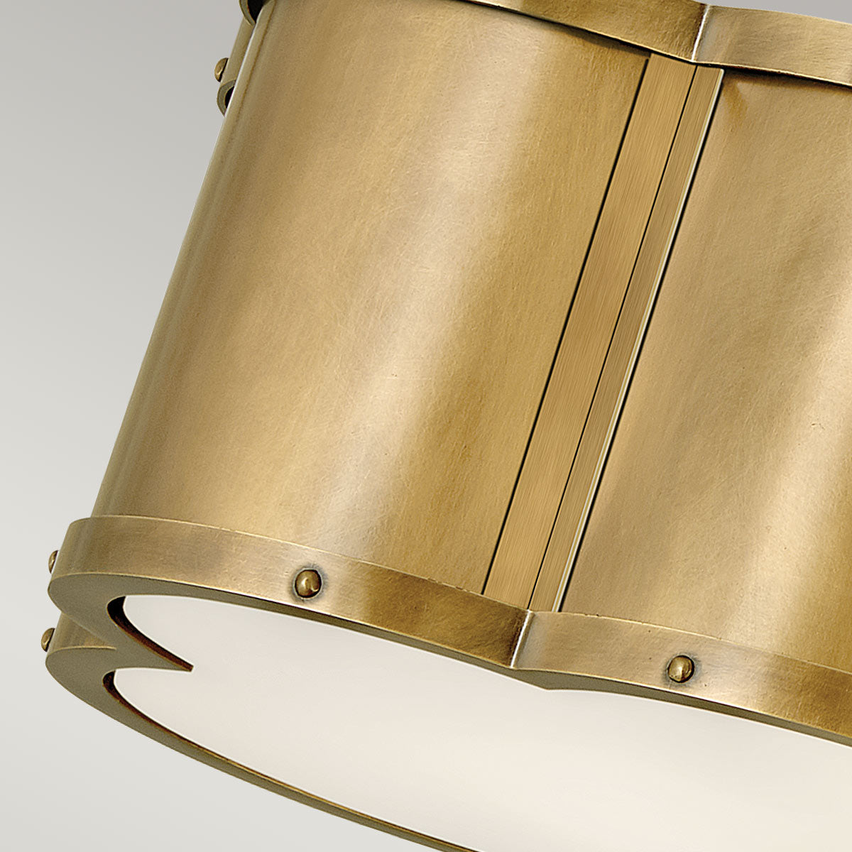 Chance 2 Light Semi-flush - Heritage Brass
