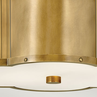 Chance 2 Light Semi-flush - Heritage Brass