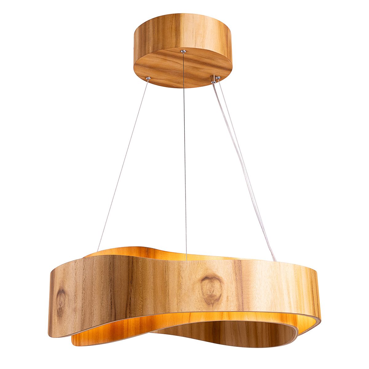 Horizon LED Ring Pendant - Teak