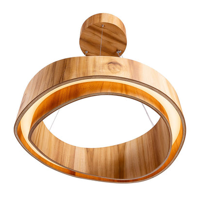 Horizon LED Ring Pendant - Teak