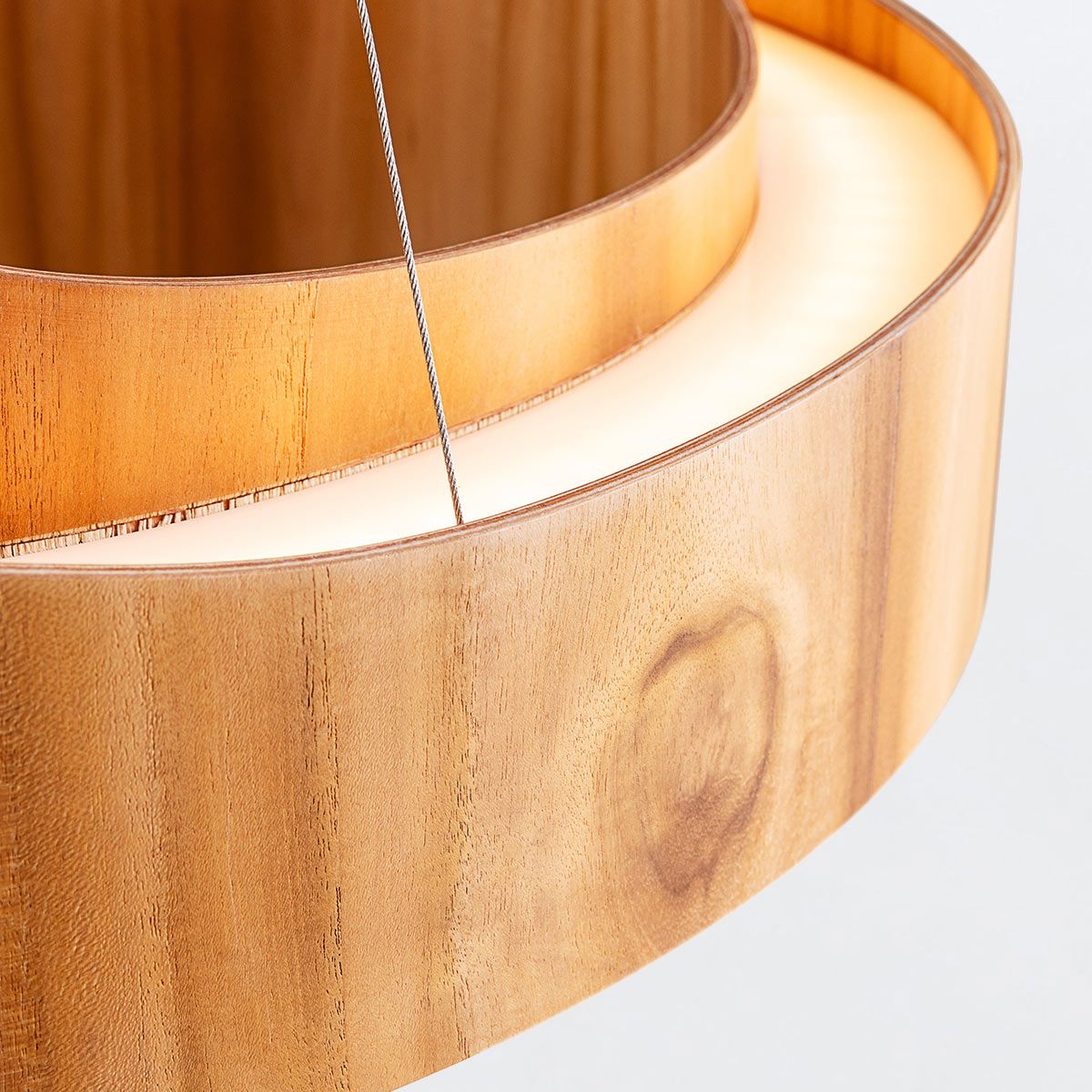 Horizon LED Ring Pendant - Teak
