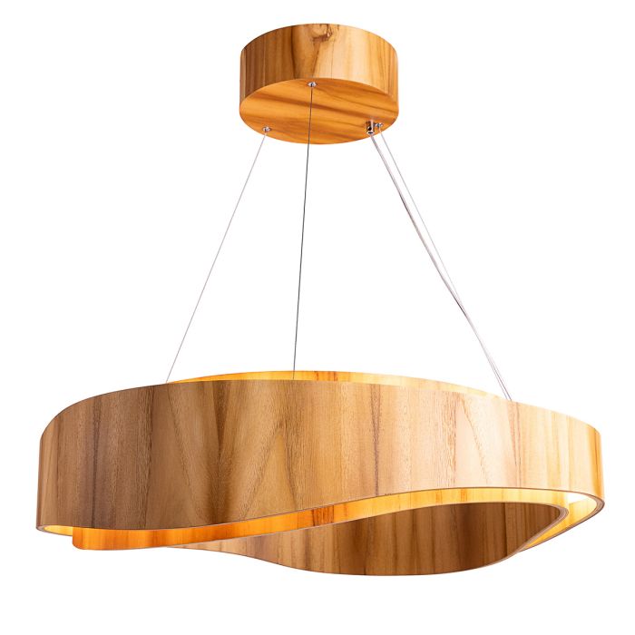 Horizon LED Ring Pendant - Teak