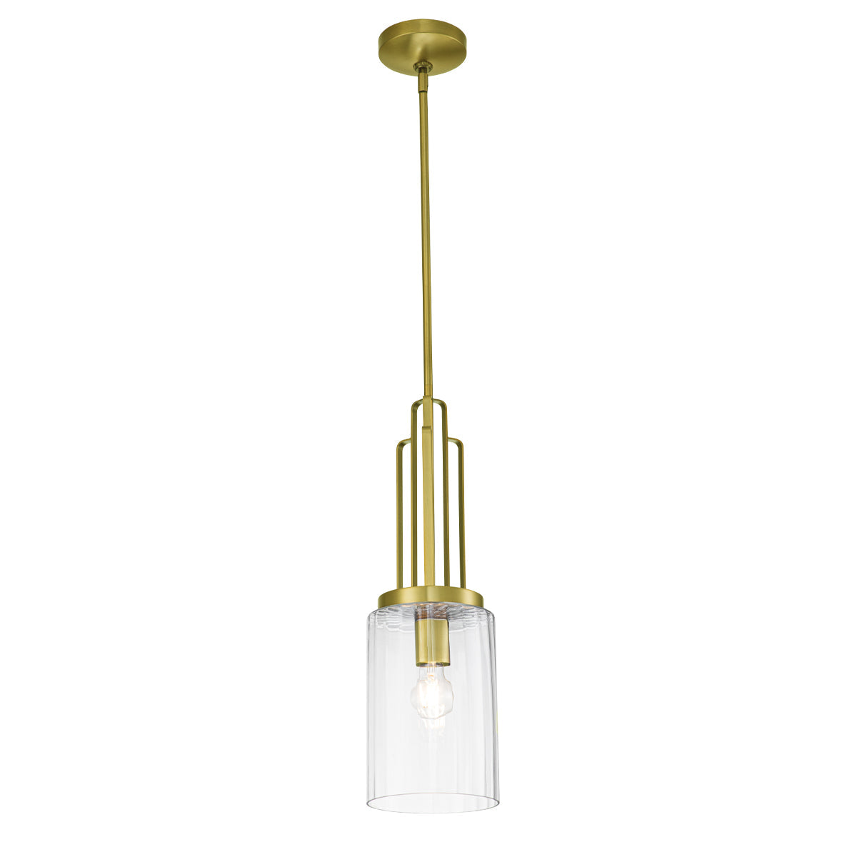 Kimrose 1 Light Mini Pendant - Brass